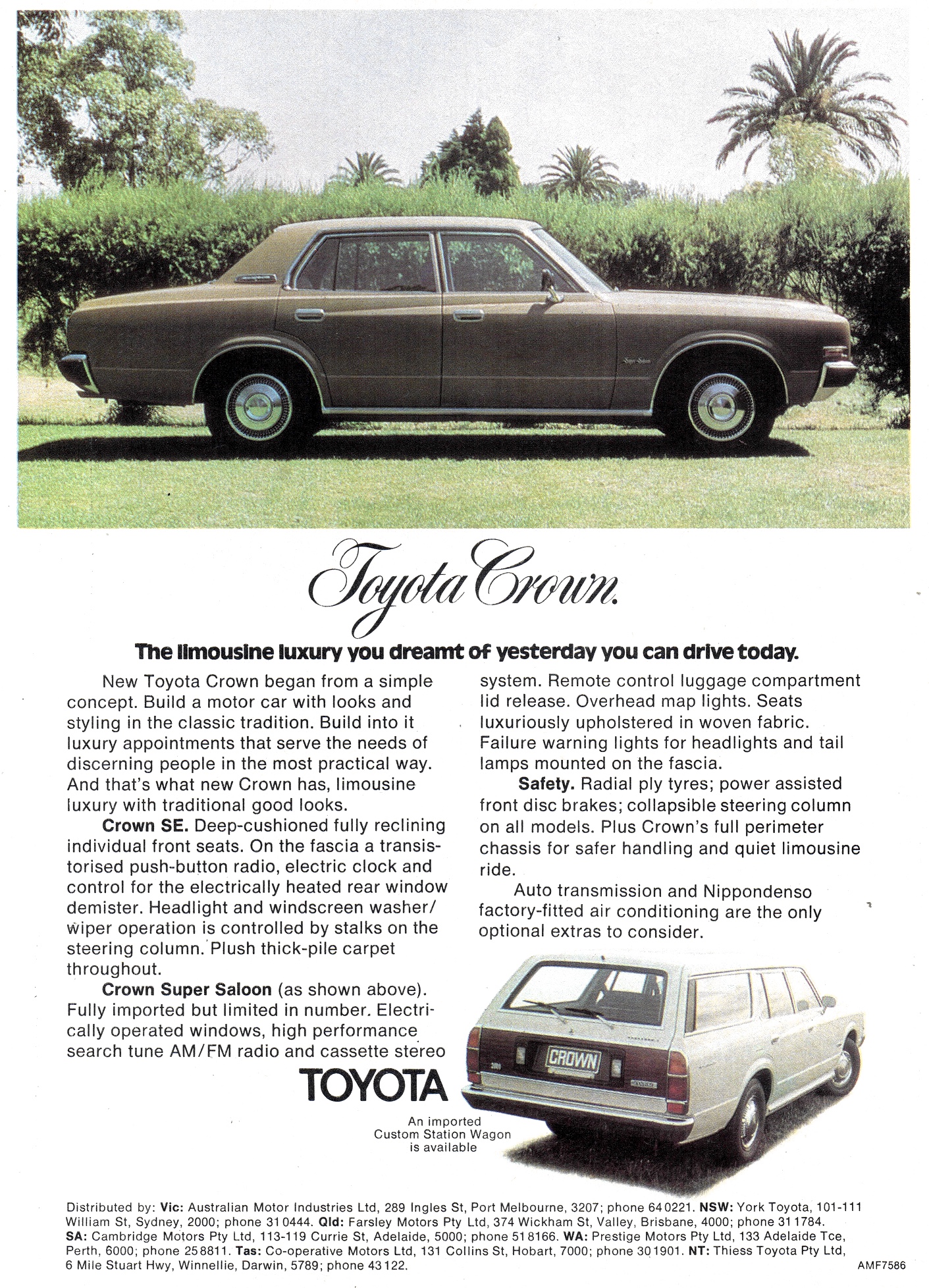1975 Toyota Crown S80 Sedan & Wagon